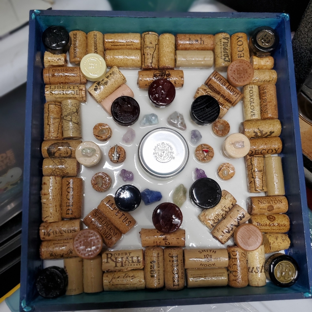 Decorative Wine Cork Shadow Box